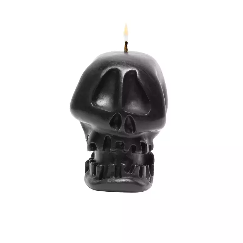 black candle skull